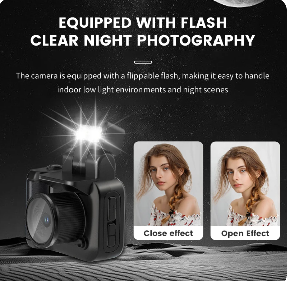 Mini Digital Camera with LCD Screen flash light battery dock Full 1080P HD 16GB Card Monoreflexes Shaped CMOS Small Compact Portable Video Recorder