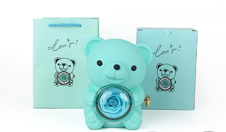 Forever Rose Bear w/ Ring