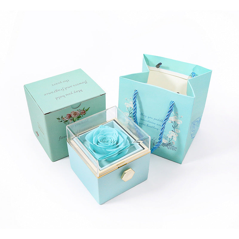 Forever Rose Box W/ Promise Ring-R