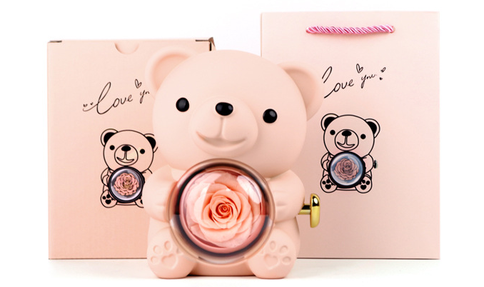 Forever Rose Bear w/ Ring