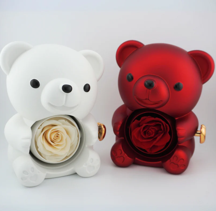 Forever Rose Bear w/ Ring